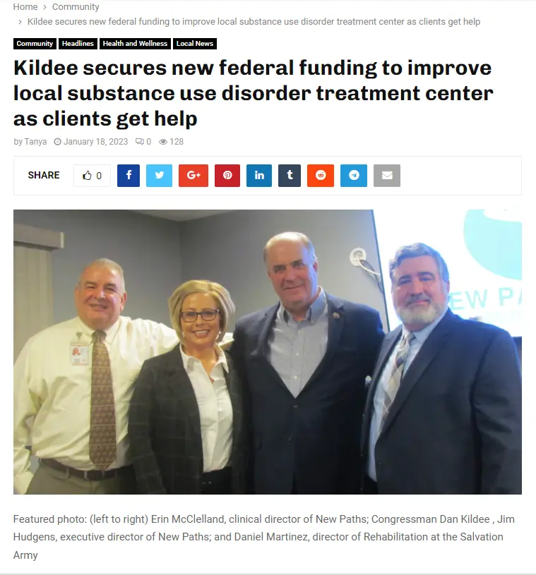 Link to an article regarding new federal funding.